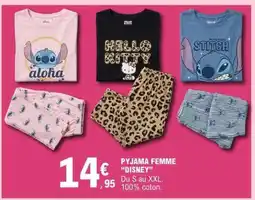 E.Leclerc PYJAMA FEMME DISNEY offre