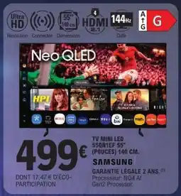 E.Leclerc TV MINI LED 55Q1NEF 55 (POUCES) 140 CM offre