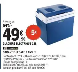 E.Leclerc GLACIERE ÉLECTRIQUE 23L offre