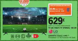 E.Leclerc TV LED 75U475 75 (POUCES) 189 CM offre