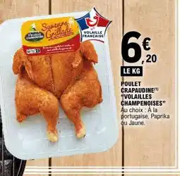 E.Leclerc Poulet Crapaudine Volailles Champenoises offre