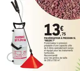 E.Leclerc PULVÉRISATEUR À PRESSION 5L “BULDO 7” offre