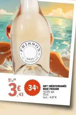 E.Leclerc IGP MÉDITERRANÉE ROSÉ FRISSON offre
