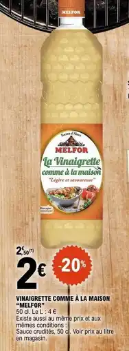 E.Leclerc Vinaigrette comme à la maison MELFOR offre