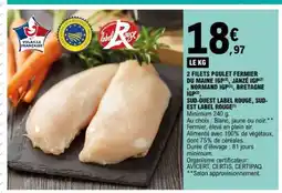 E.Leclerc 2 FILETS POULET FERMIER offre