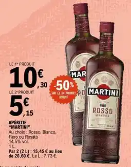E.Leclerc Apéritif MARTINI offre