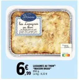 E.Leclerc Lasagnes Au Thon Maison Briau offre