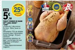 E.Leclerc POULET FERMIER DU MAINE IGP LABEL ROUGE 'LOUÉ' offre