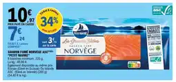 E.Leclerc SAUMON FUMÉ NORVÈGE ASC 'PETIT NAVIRE' offre