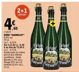E.Leclerc BIÈRE “KARMELIET” offre