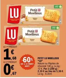 E.Leclerc PETIT LU MOELLEUX LU offre