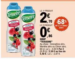 E.Leclerc Sirop Teisseire offre