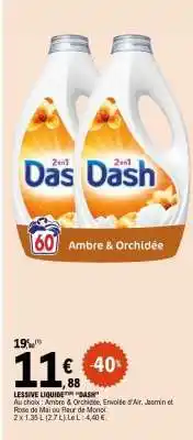 E.Leclerc Lessive Liquide 2en1 Dash offre