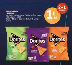 E.Leclerc CHIPS TORTILLA “DORITOS” offre