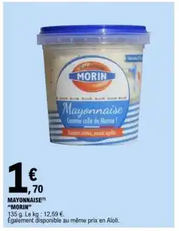 E.Leclerc Mayonnaise 'Morin' offre