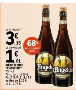 E.Leclerc Bière Blonde L'Angelus offre