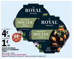 E.Leclerc Cocotte de Moules - Recette à la Marinière offre