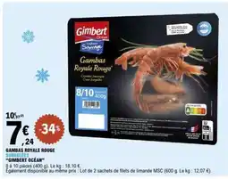 E.Leclerc GAMBAS ROYALE ROUGE offre
