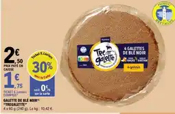 E.Leclerc GALETTE DE BLÉ NOIR TREGALETTE offre