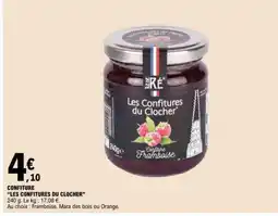 E.Leclerc CONFITURE LES CONFITURES DU CLOCHER offre