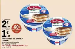 E.Leclerc MASCARPONE 39% MAT. GR. GALBANI offre