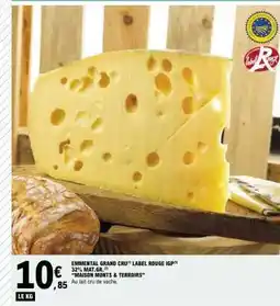 E.Leclerc EMMENTAL GRAND CRU LABEL ROUGE IGP offre