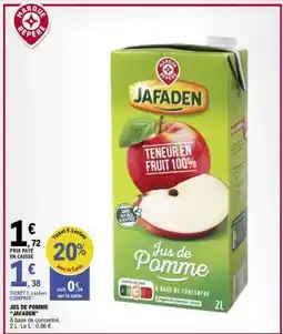 E.Leclerc Jus de Pomme 'Jafaden' offre