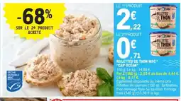 E.Leclerc RILLETTES DE THON MSC CAP OCÉAN offre