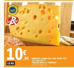E.Leclerc Emmental Grand Cru Label Rouge Igp offre