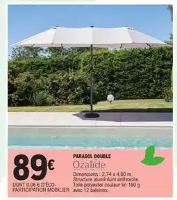 E.Leclerc PARASOL DOUBLE offre