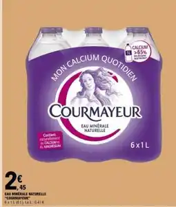 E.Leclerc Eau Minérale Naturelle Courmayeur offre