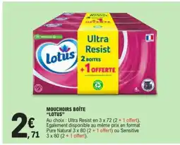 E.Leclerc MOUCHOIRS BOÎTE “LOTUS” offre
