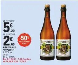 E.Leclerc BIÈRE TRIPLE “LUPULUS” offre