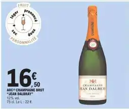 E.Leclerc AOC Champagne Brut 'Jean Dalbray' offre