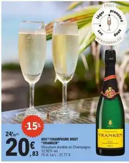 E.Leclerc AOC Champagne Brut Vranken offre