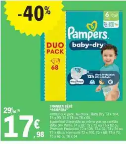 E.Leclerc CHANGES BEBE “PAMPERS” offre