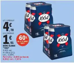 E.Leclerc Bière Blonde 1664 offre