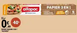 E.Leclerc PAPIER CUISSON 3 EN 1 ALFAPAC offre