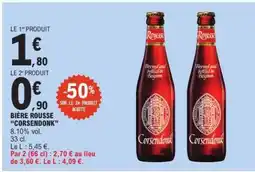 E.Leclerc BIÈRE ROUSSE CORSENDONK offre
