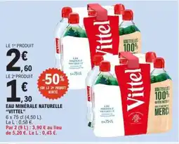 E.Leclerc Eau Minérale Naturelle Vittel offre