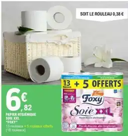 E.Leclerc PAPIER HYGIÉNIQUE SOIE XXL FOXY offre