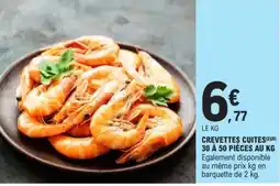 E.Leclerc CREVETTES CUITES offre