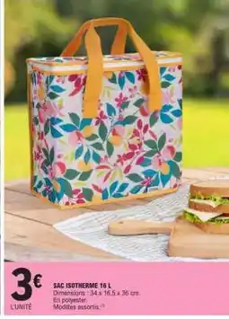 E.Leclerc SAC ISOTHERME 16 L offre