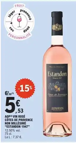 E.Leclerc ESTANDON CÔTES DE PROVENCE offre