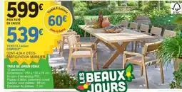 E.Leclerc TABLE DE JARDIN XENA offre