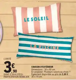 E.Leclerc Coussin d'extérieur offre