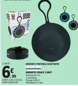 E.Leclerc ENCEINTE PORTABLE BLUETOOTH offre