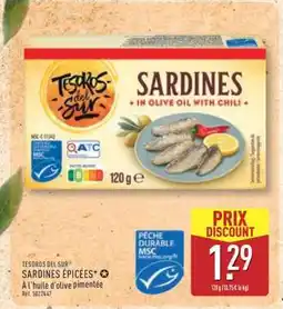 ALDI TESOROS DEL SUR SARDINES ÉPICÉES offre