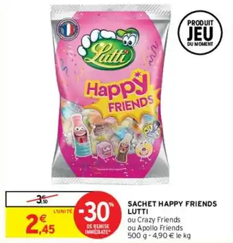 Intermarché Sachet happy friends lutti offre
