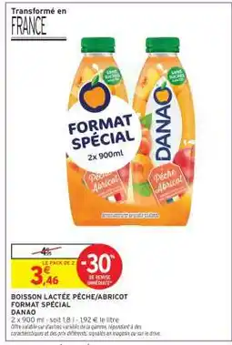 Intermarché BOISSON LACTÉE PÊCHE/ABRICOT offre